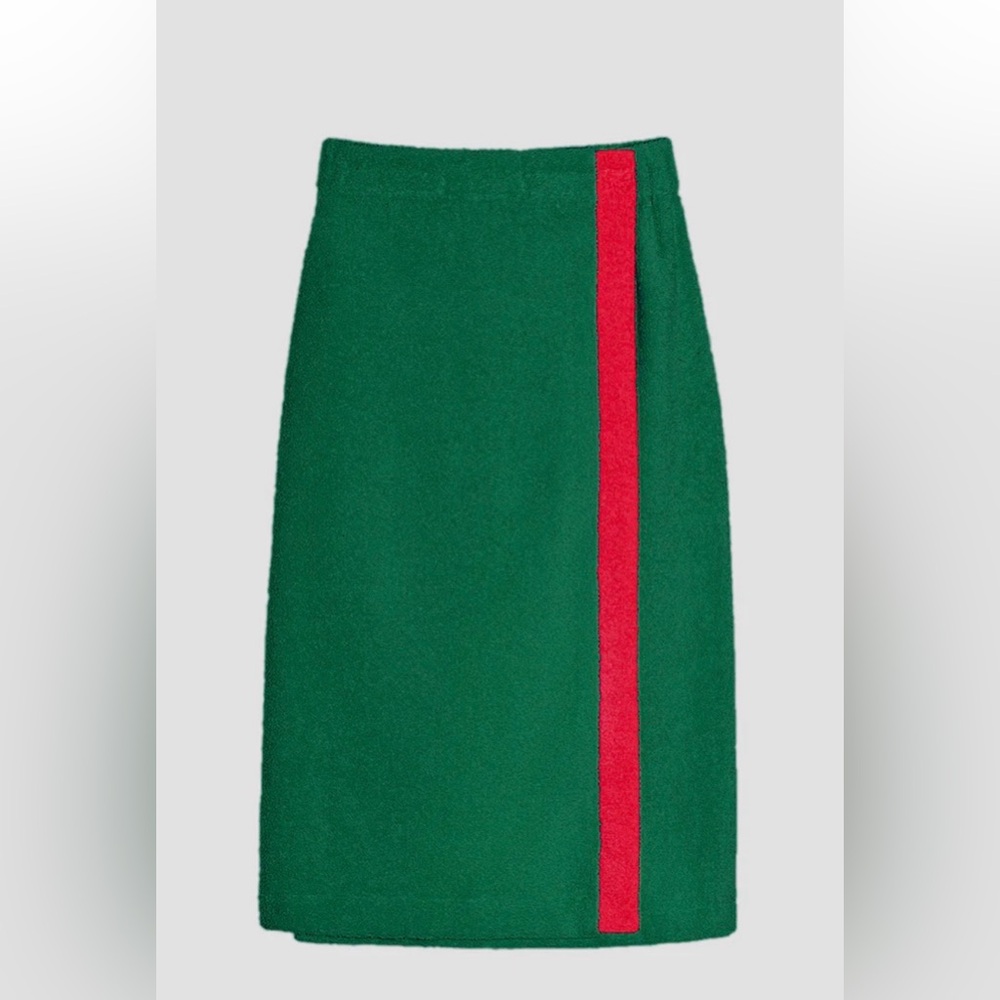 La Veste Green Pareo Terry Skirt - L
